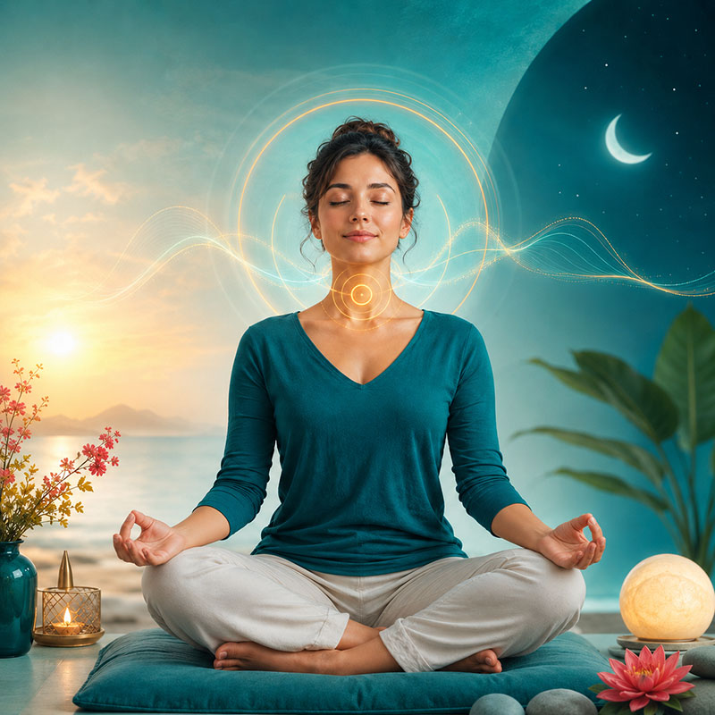 Bhramari humming bee breath for relaxation, anxiety and sleep support