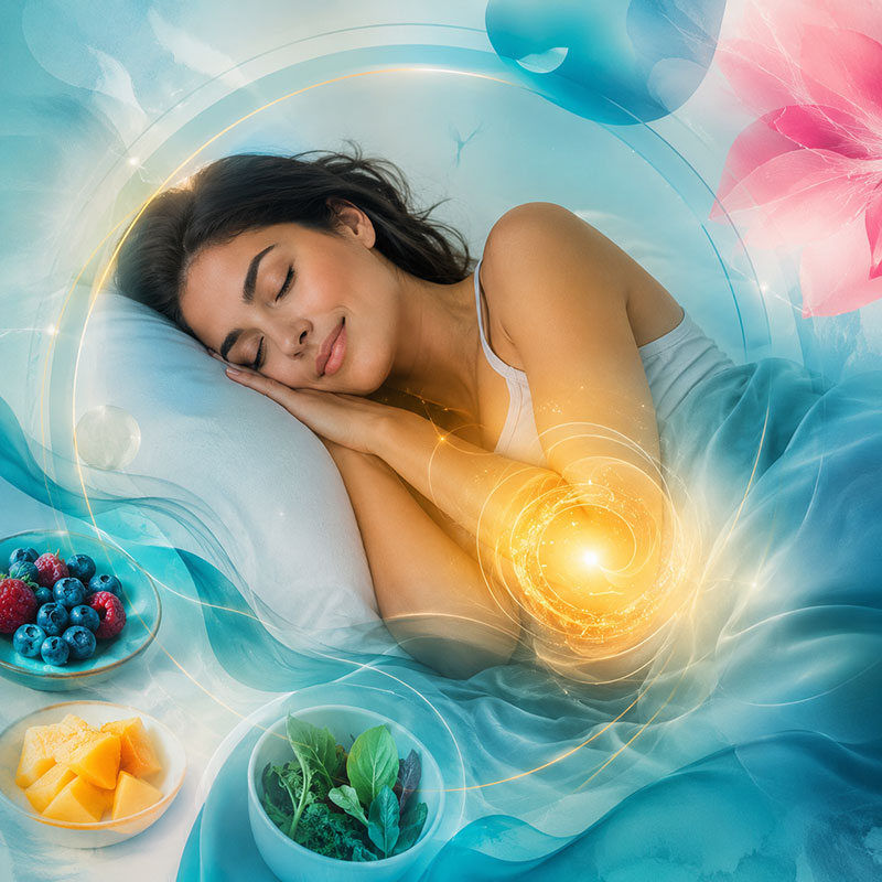 Restful sleep supporting appetite regulation, metabolic balance and healthy weight management