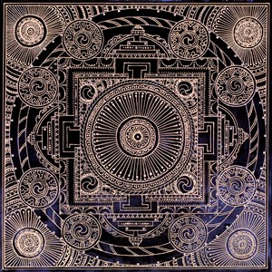 Mandala painting exploring colour, symmetry and the inner world