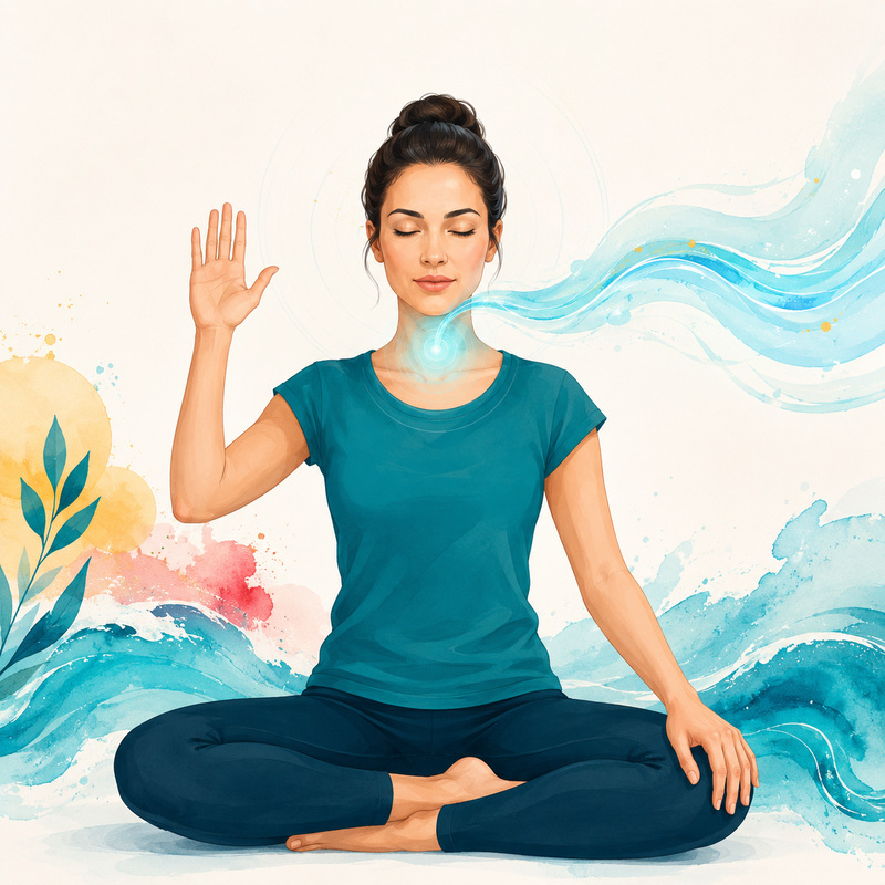 Ujjayi pranayama for calming the mind